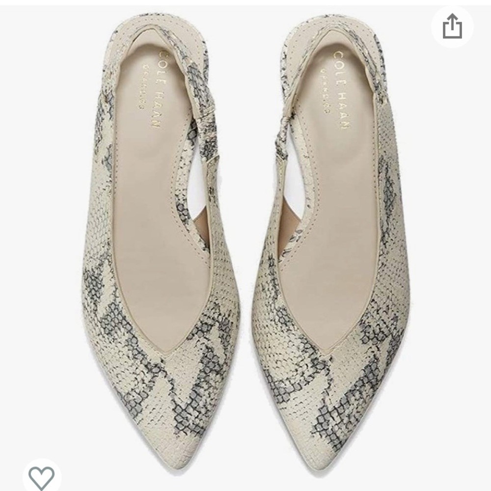 Cole Haan Merrit Skimmer sling back flats 8.5B - Picture 2 of 8